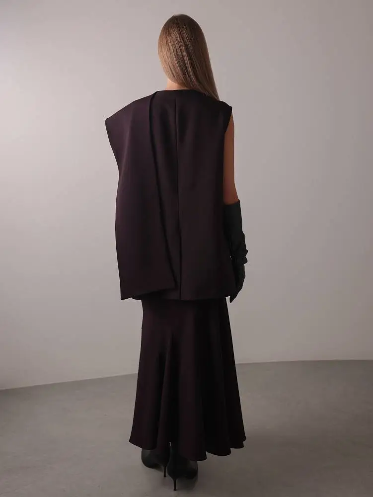 Юбка (S (42), тёмно-сливовый). Изображение № 5