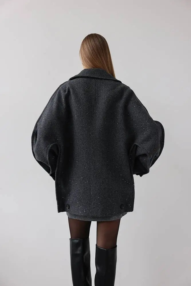 Пальто (M (44RU), графитовый). Изображение № 6