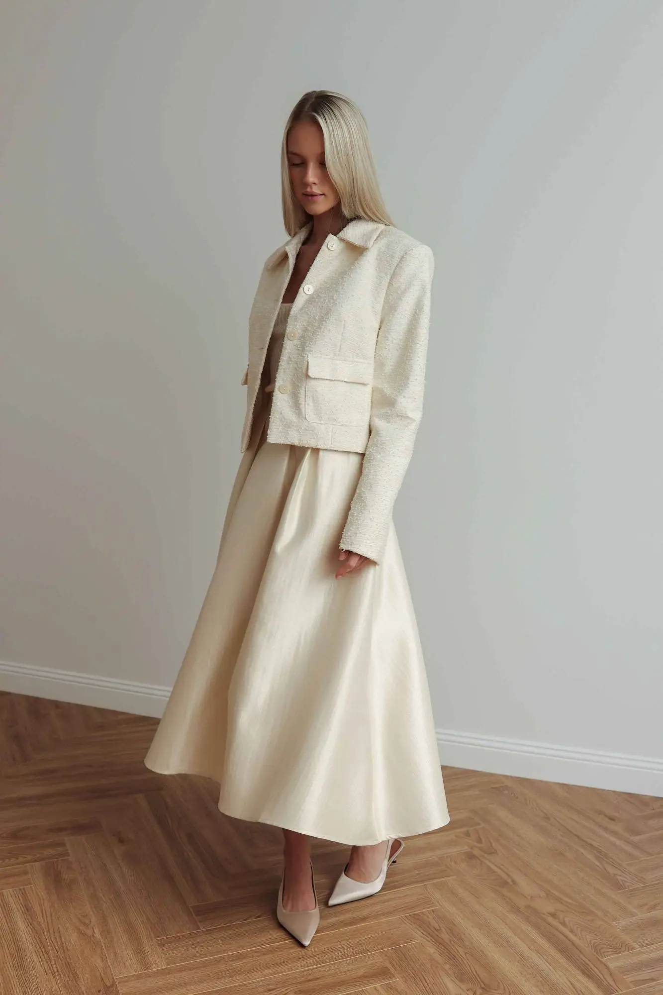 Жакет (M (44), светло-бежевый). Избражение № 1