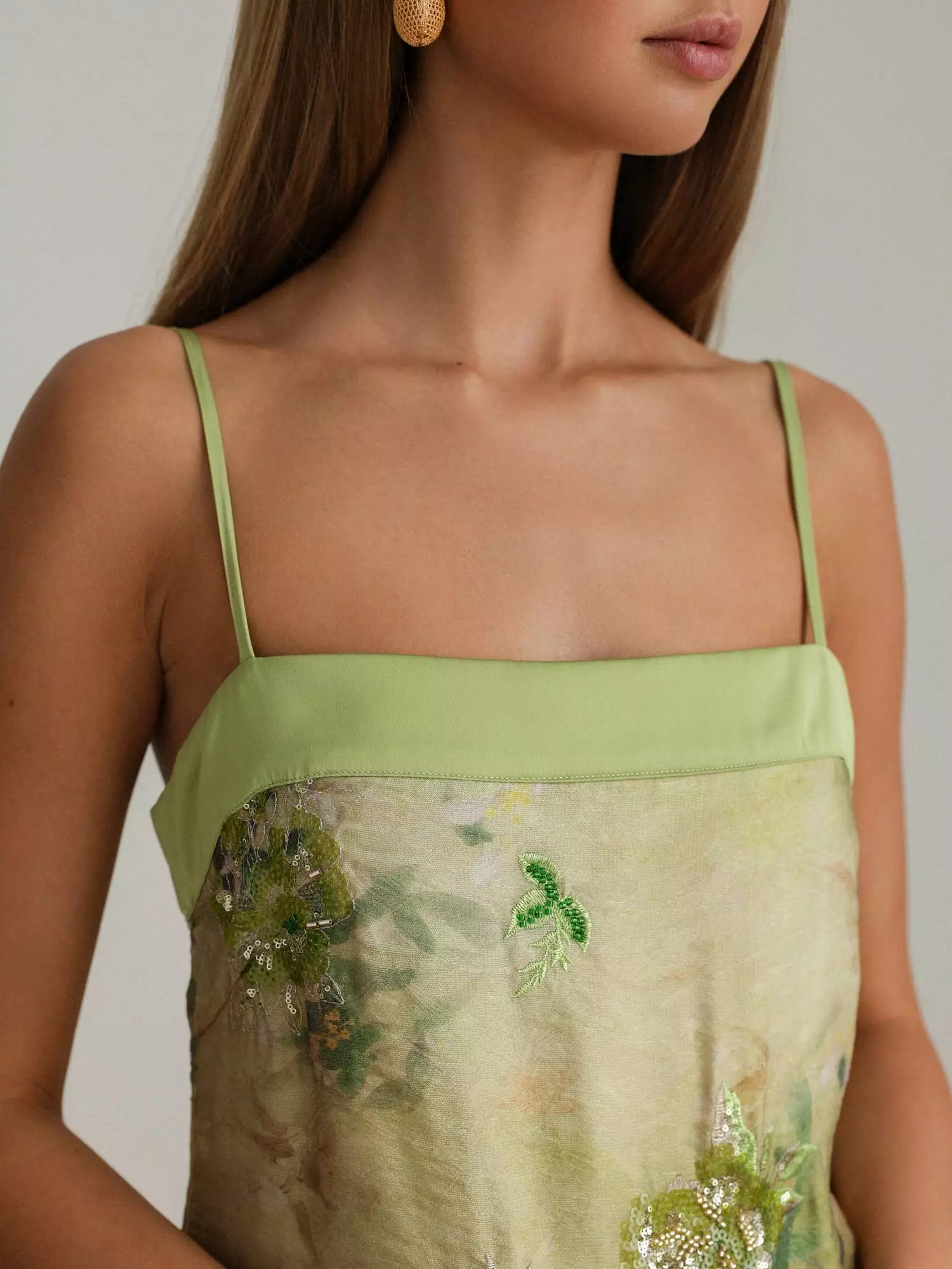 Платье (S (42RU), оливковый). Избражение № 2