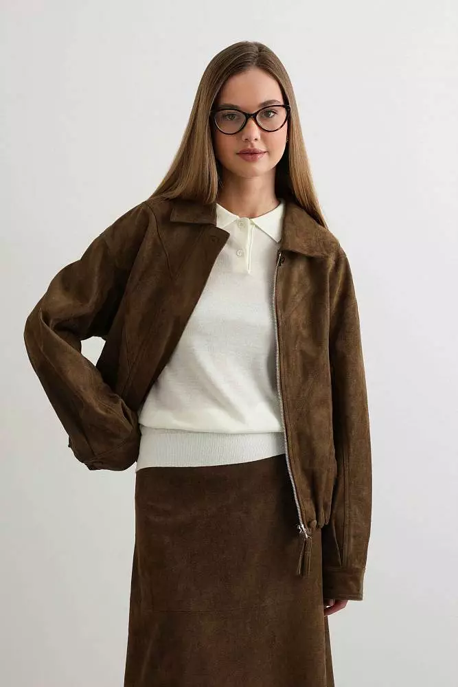 Куртка (S (42RU), коричневый). Изображение № 1