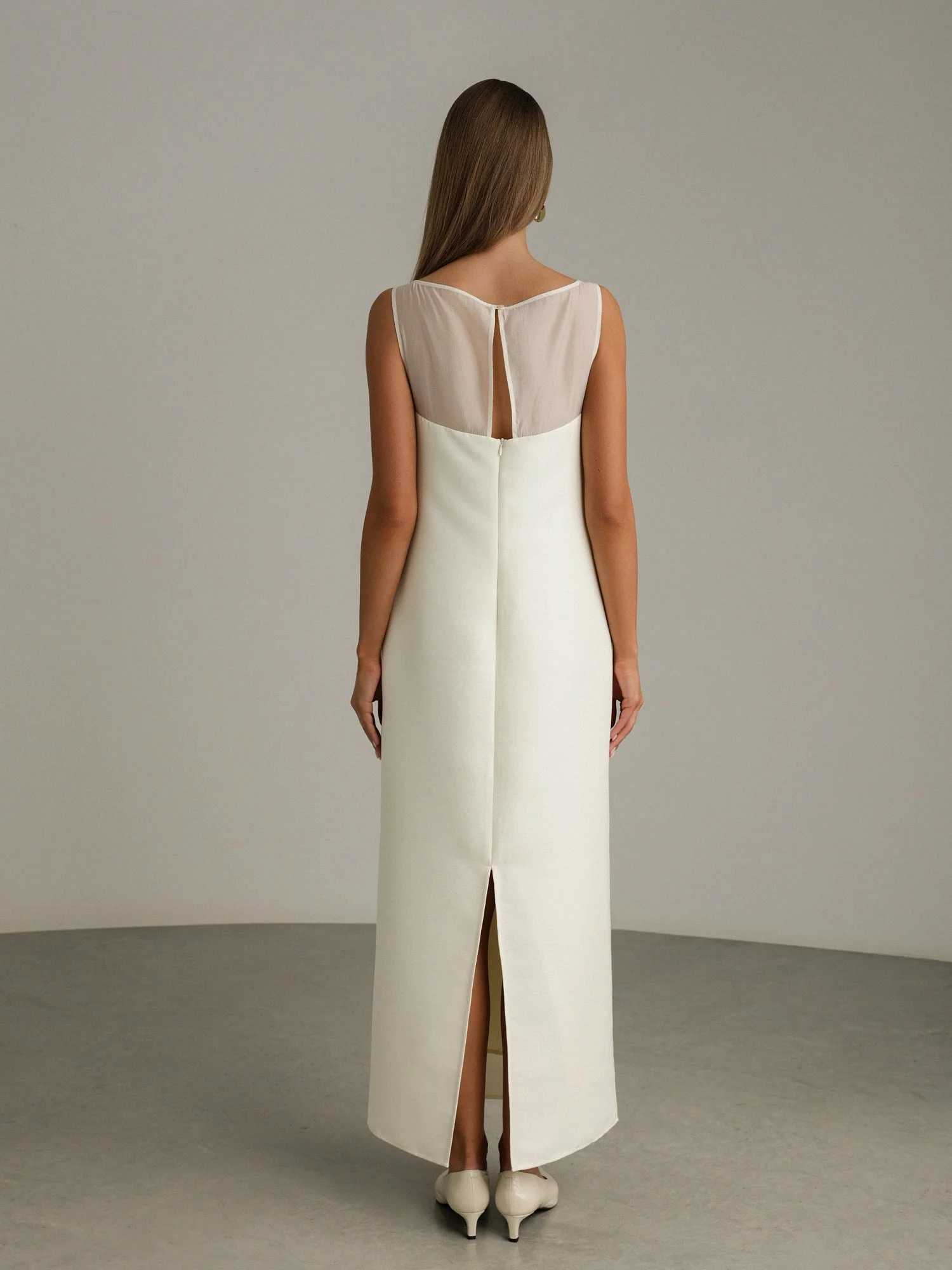 Платье (S (42RU), молочный). Избражение № 4