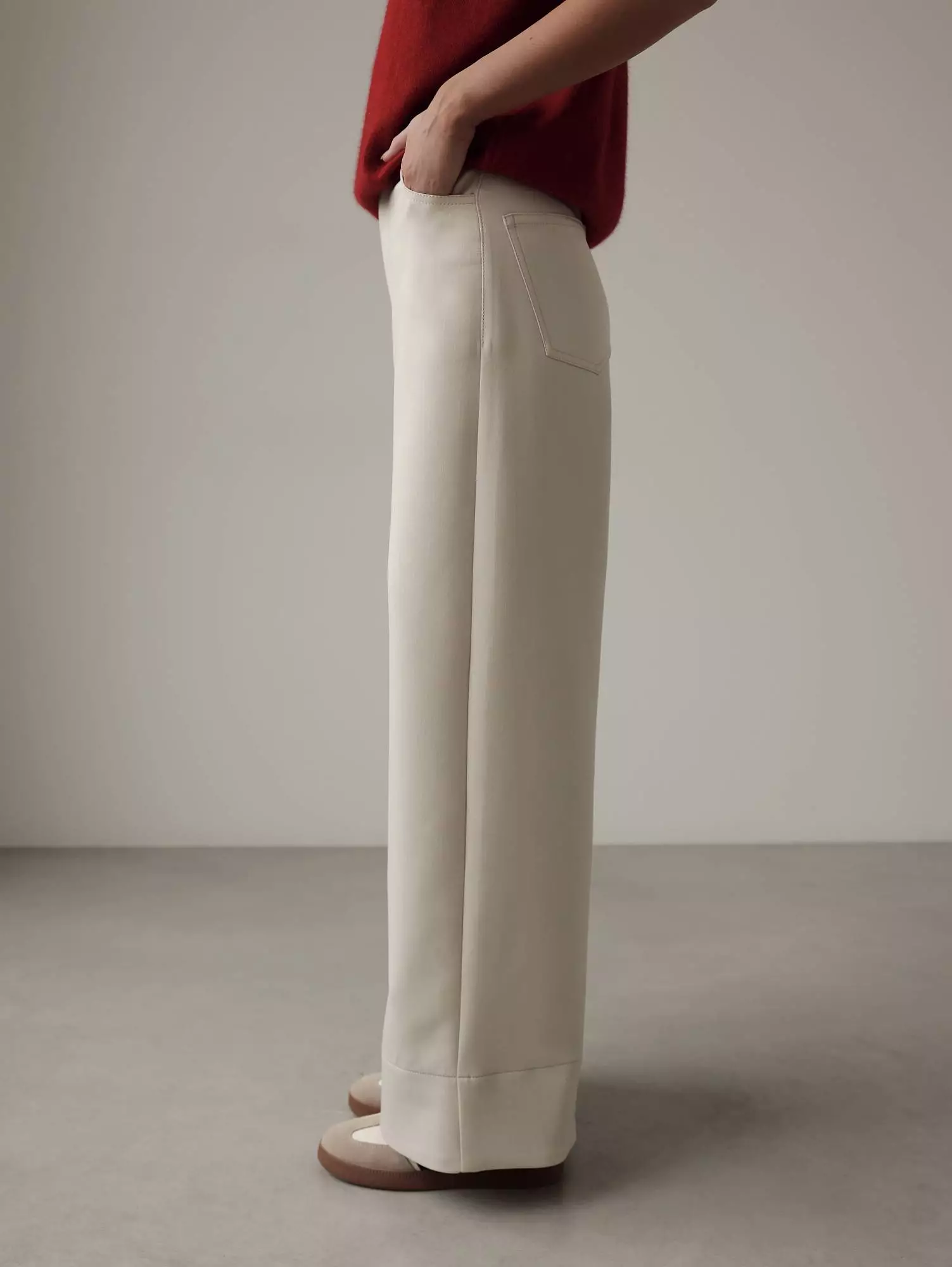 Брюки (L (46RU), бежевый). Избражение № 5