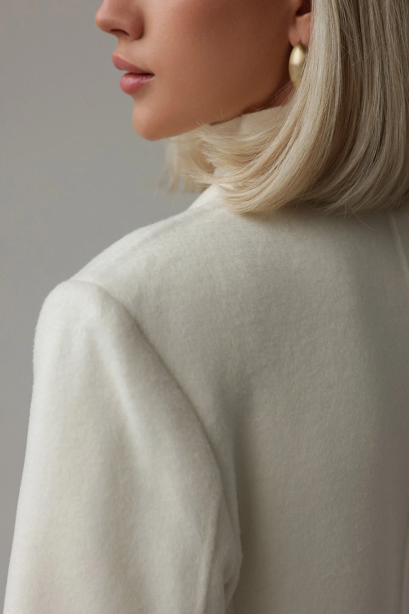 Пальто (M (44RU), молочный). Избражение № 8