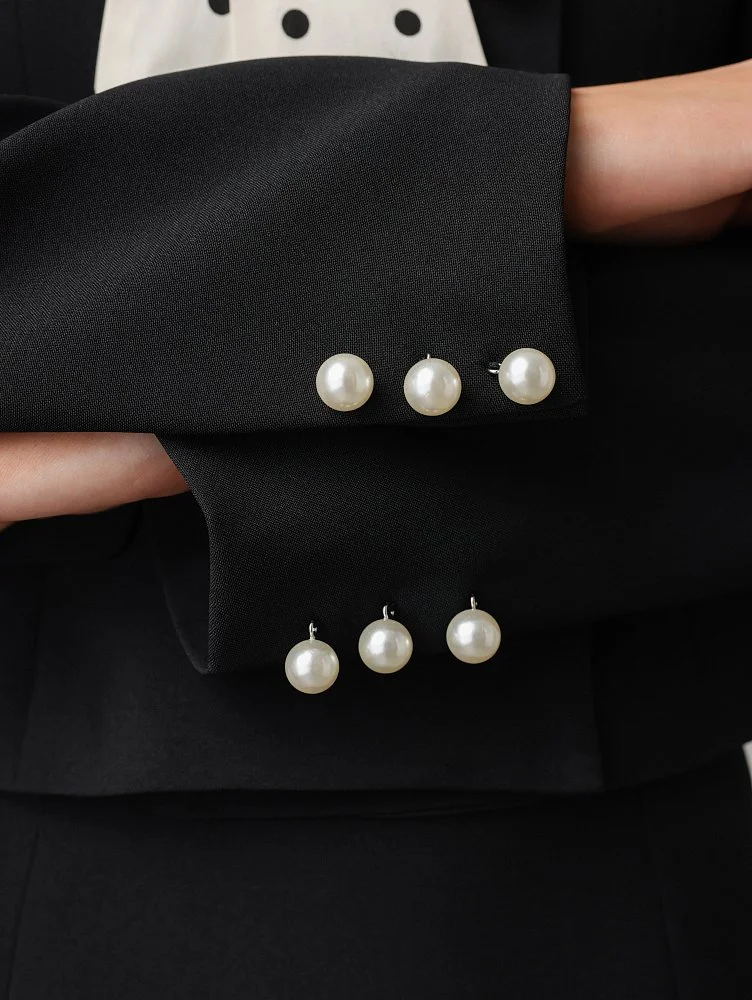 Костюм: юбка и жакет (S (42RU), чёрный). Изображение № 4