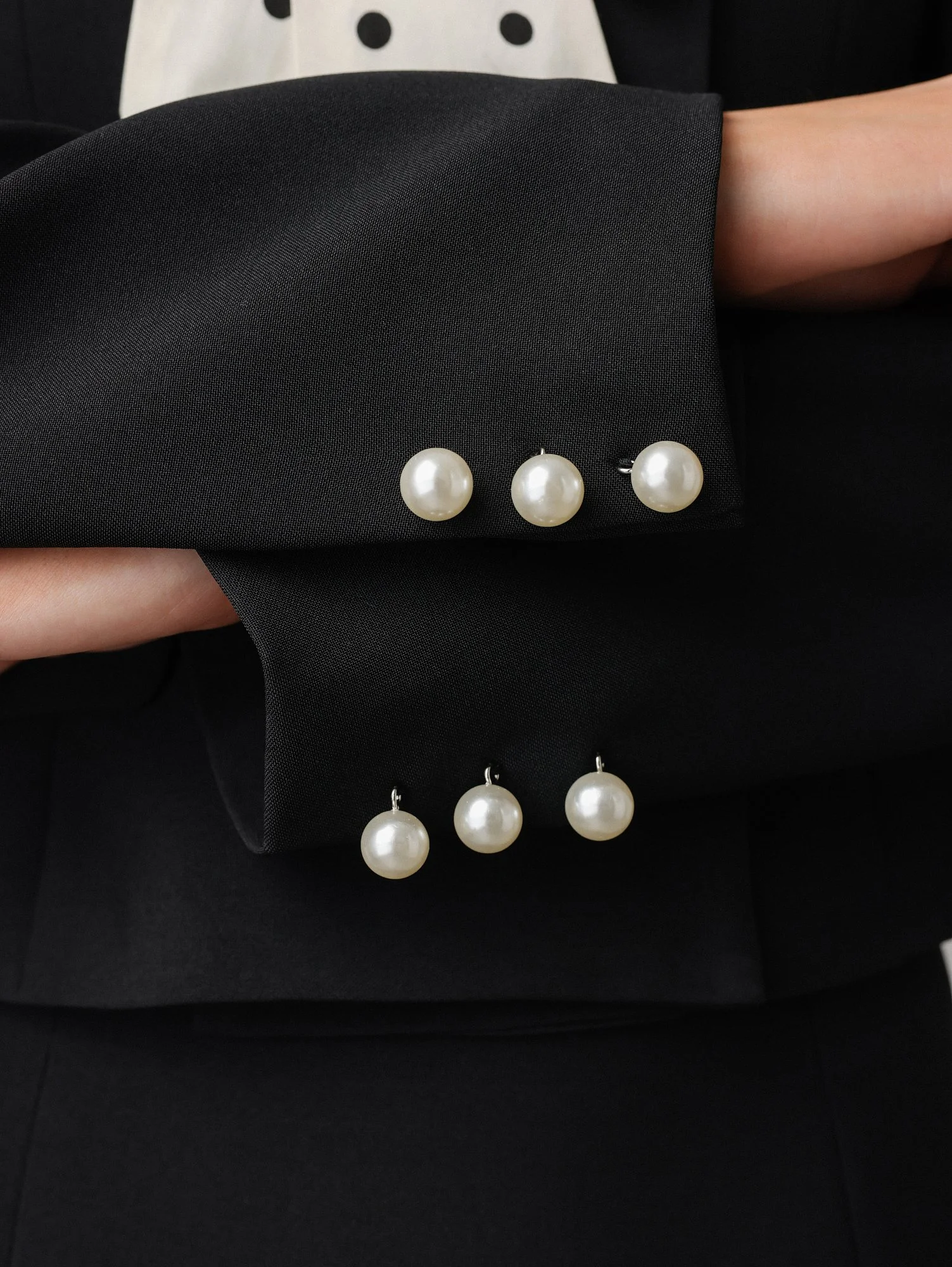 Костюм: юбка и жакет (S (42RU), чёрный). Избражение № 4