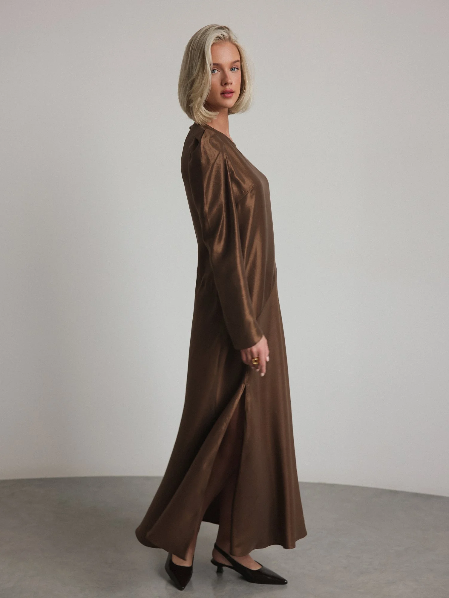 Платье  (M (44RU), шоколадный). Избражение № 4