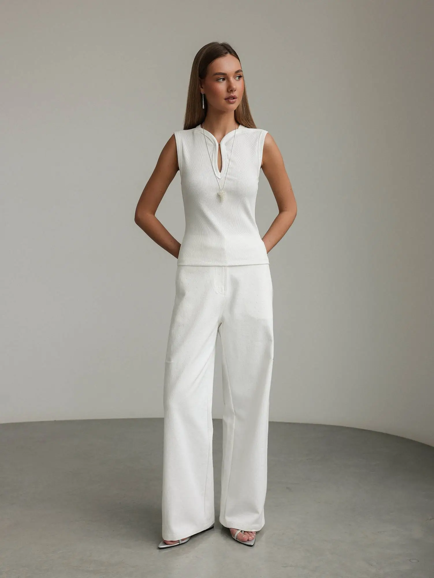 Джинсы (M (44RU), белый). Избражение № 1