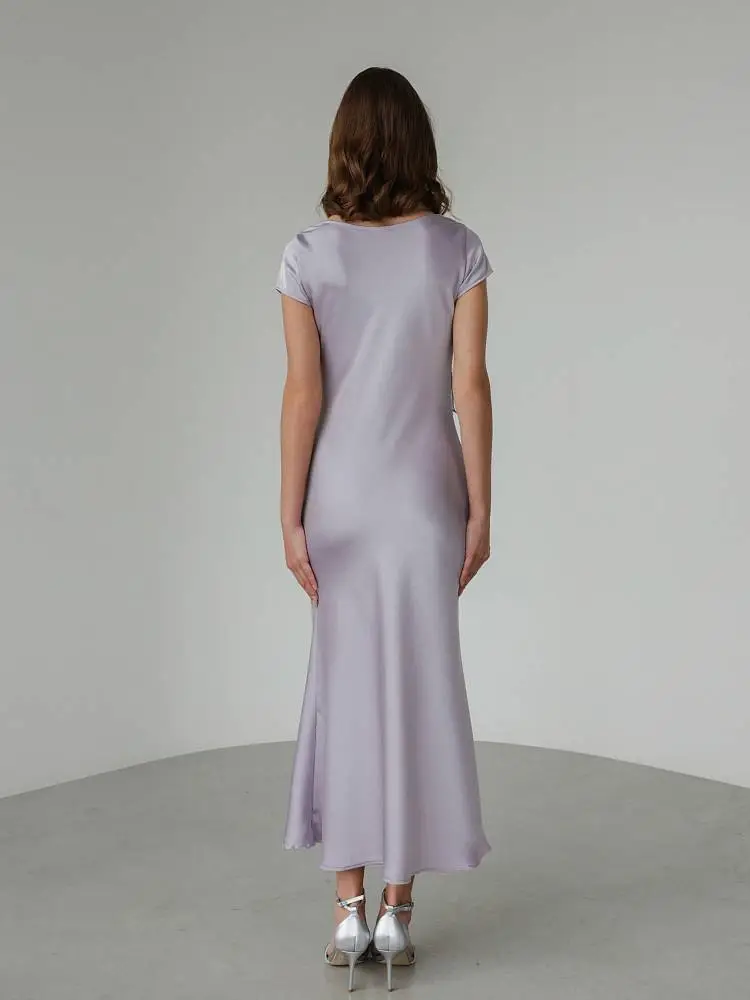 Платье (S (42RU), лиловый). Изображение № 6