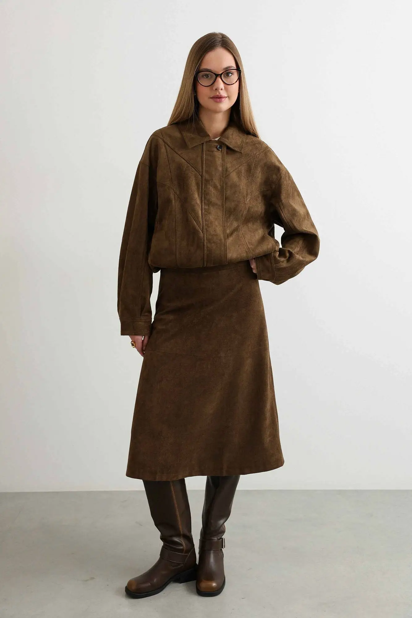 Куртка (S (42RU), коричневый). Избражение № 5