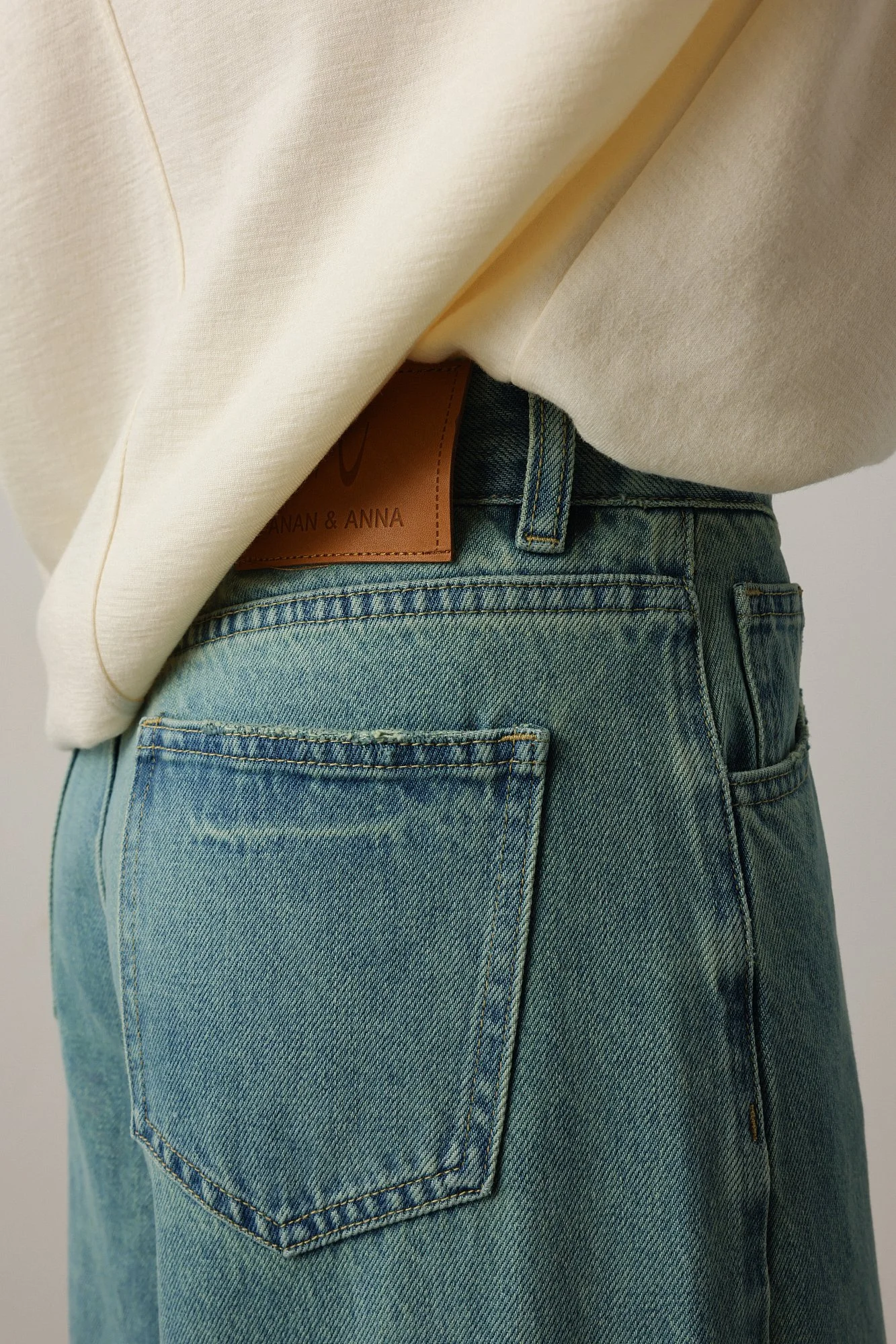 Джинсы (L (46), бирюзовый). Избражение № 5