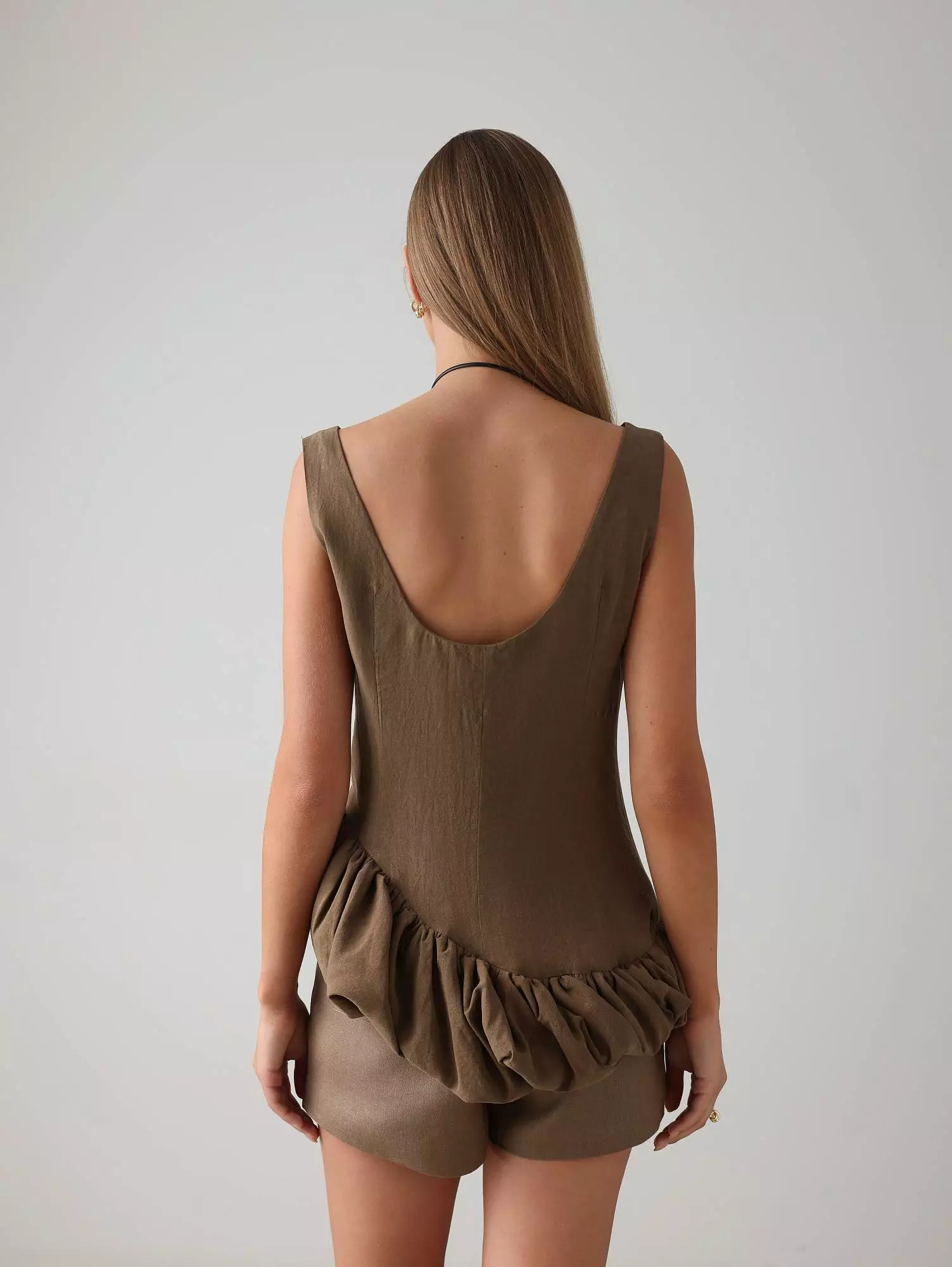 Топ (S (42RU), коричневый). Избражение № 6