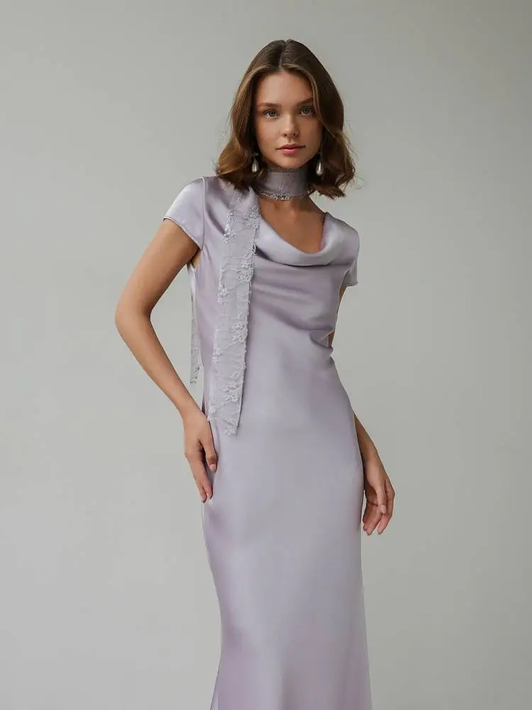 Платье (S (42RU), лиловый). Изображение № 2