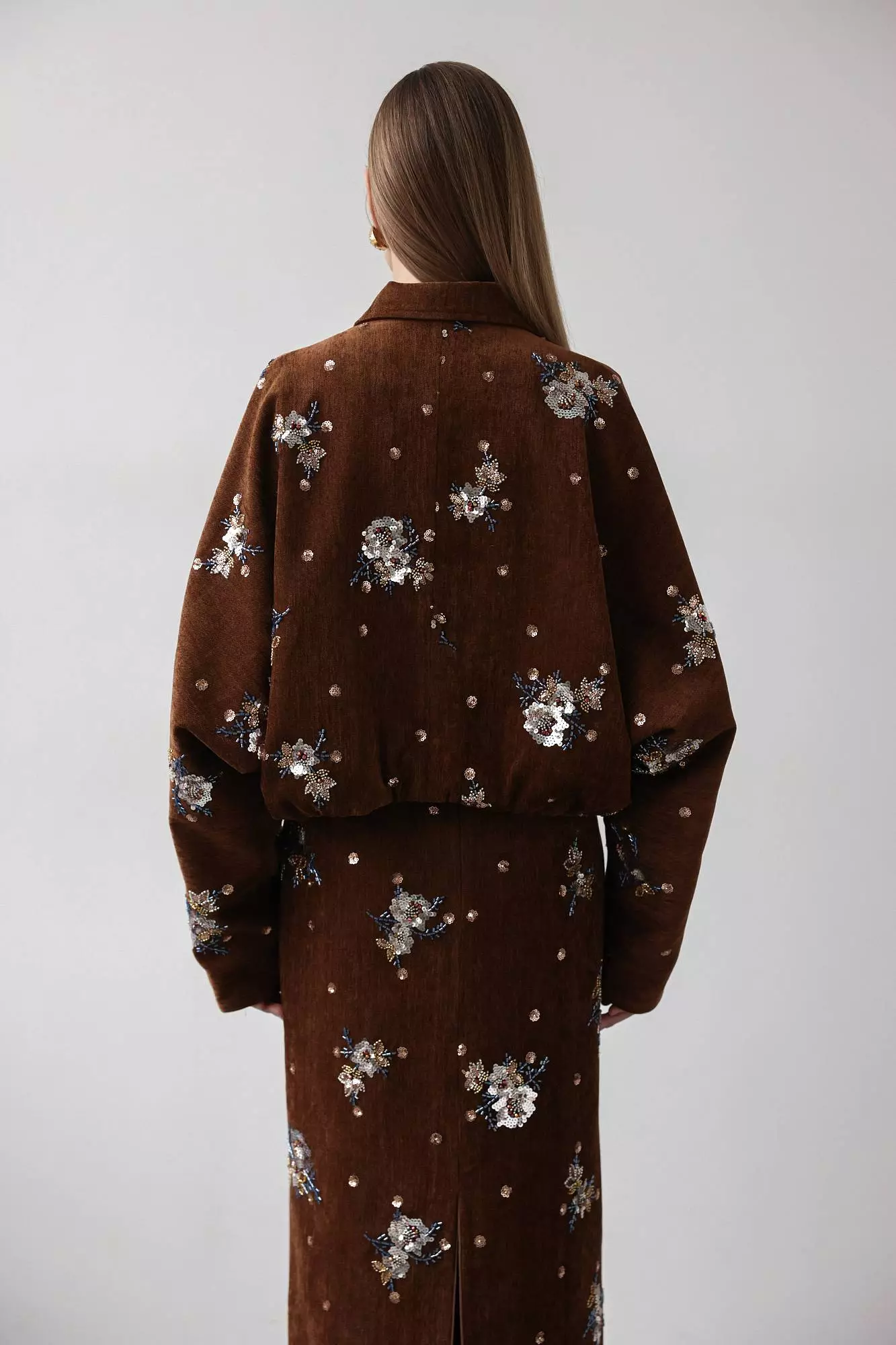 Жакет (L (46RU), коричневый). Избражение № 4