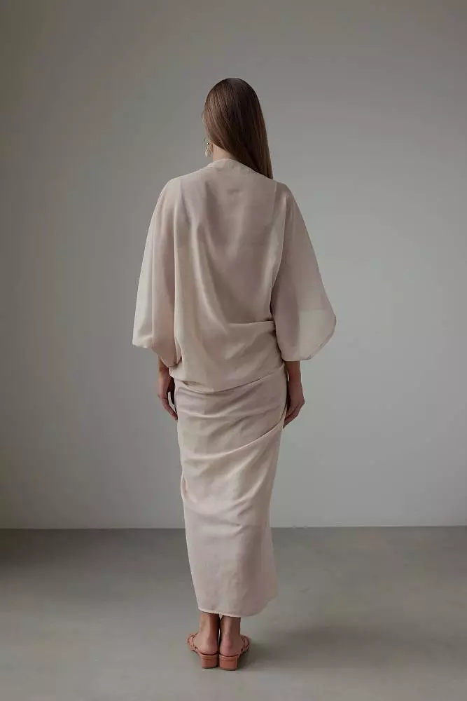 Платье (S (42), пудровый). Изображение № 6