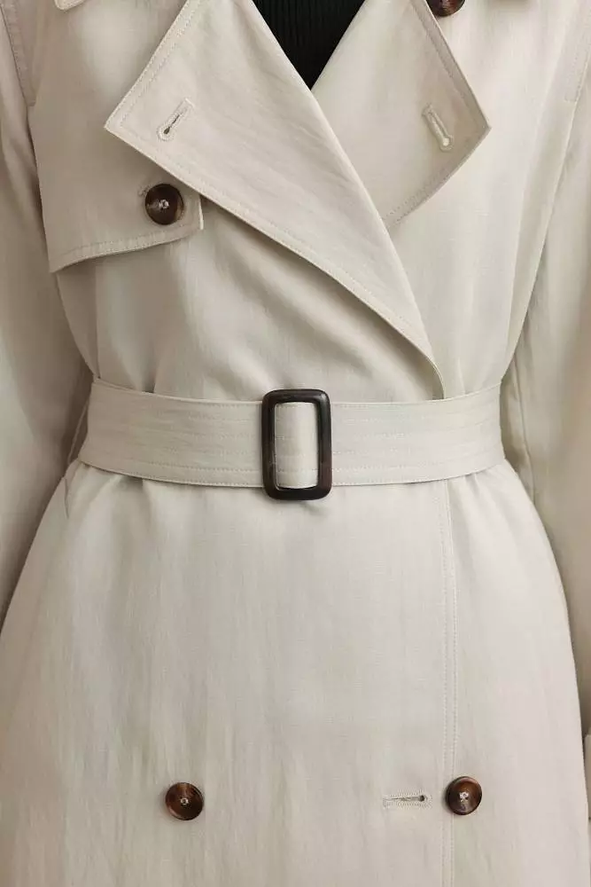 Тренч (S (42RU), бежевый). Изображение № 5