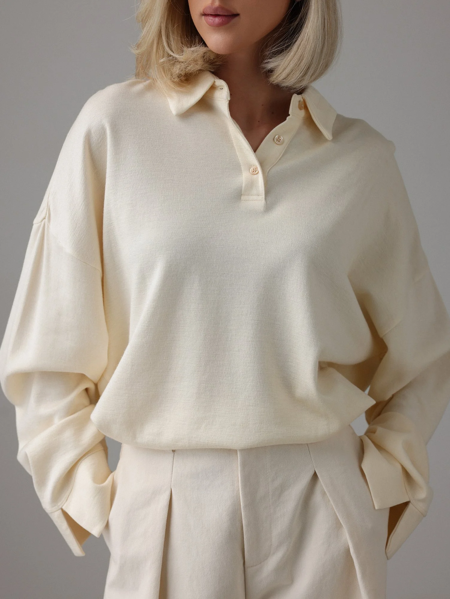 Поло (onesize (42-46RU), сливочный). Изображение № 2
