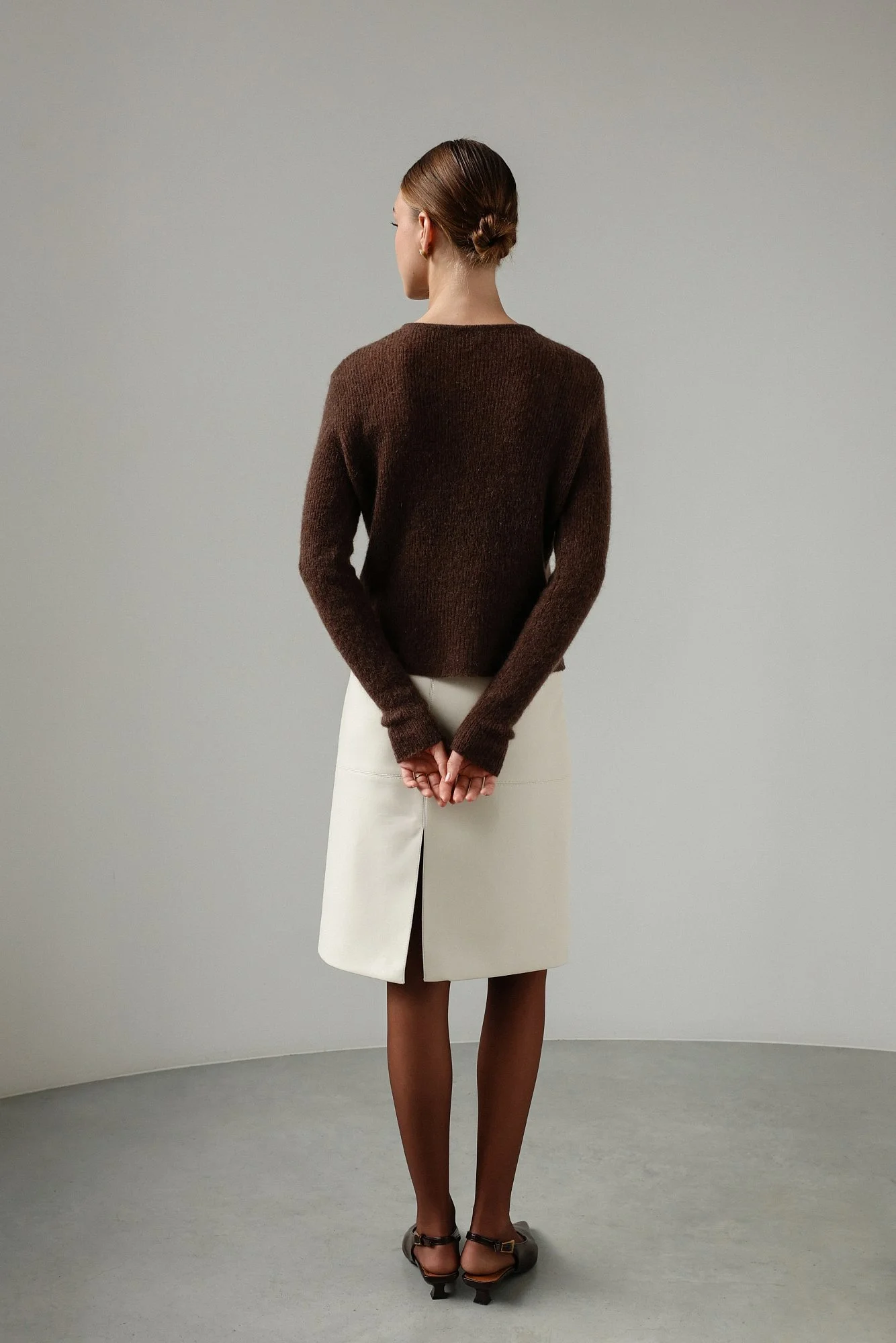 Кардиган (onesize (42-46RU), коричневый). Избражение № 5