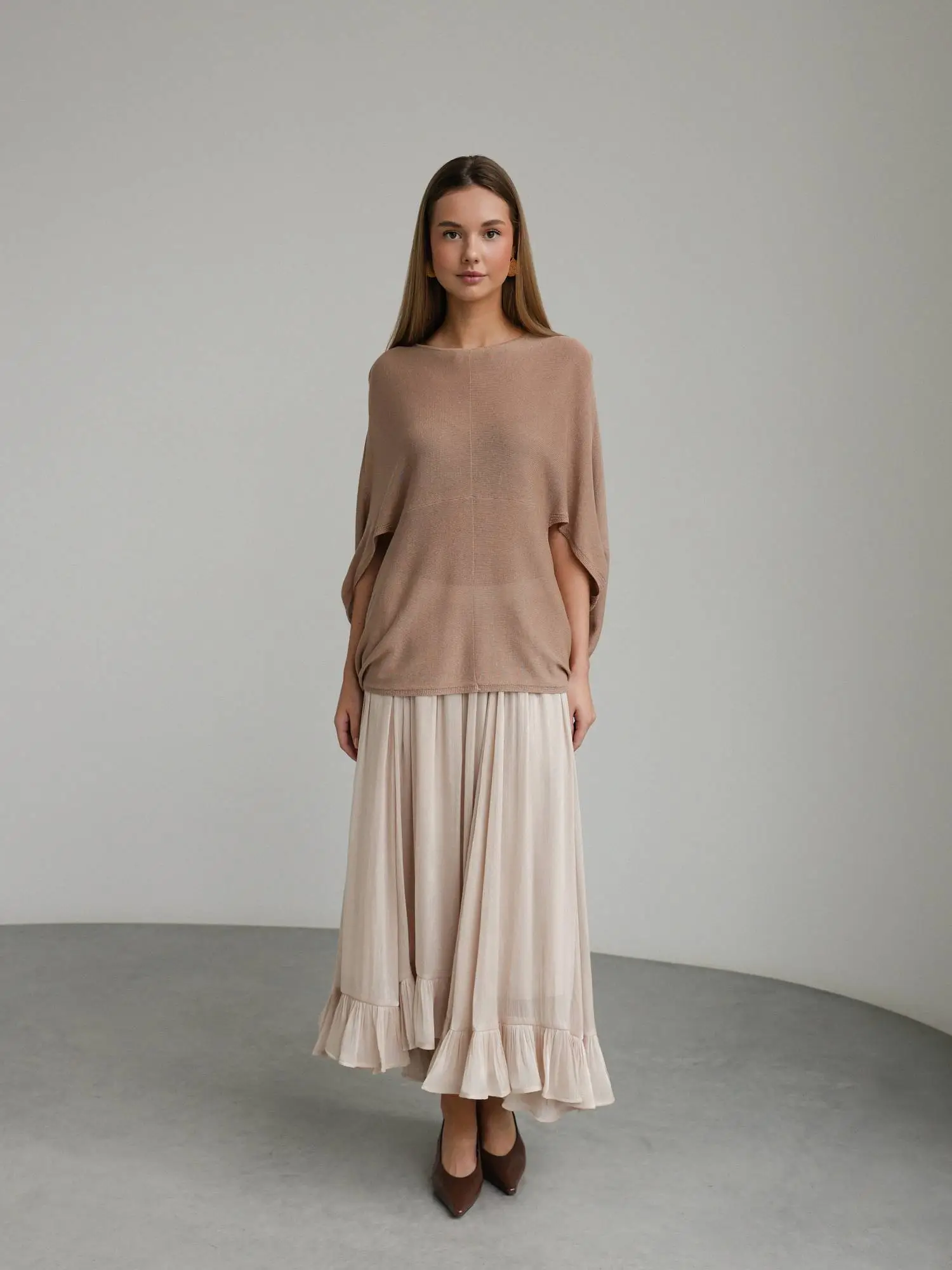 Топ (onesize (40-44RU), светло-коричневый). Избражение № 2