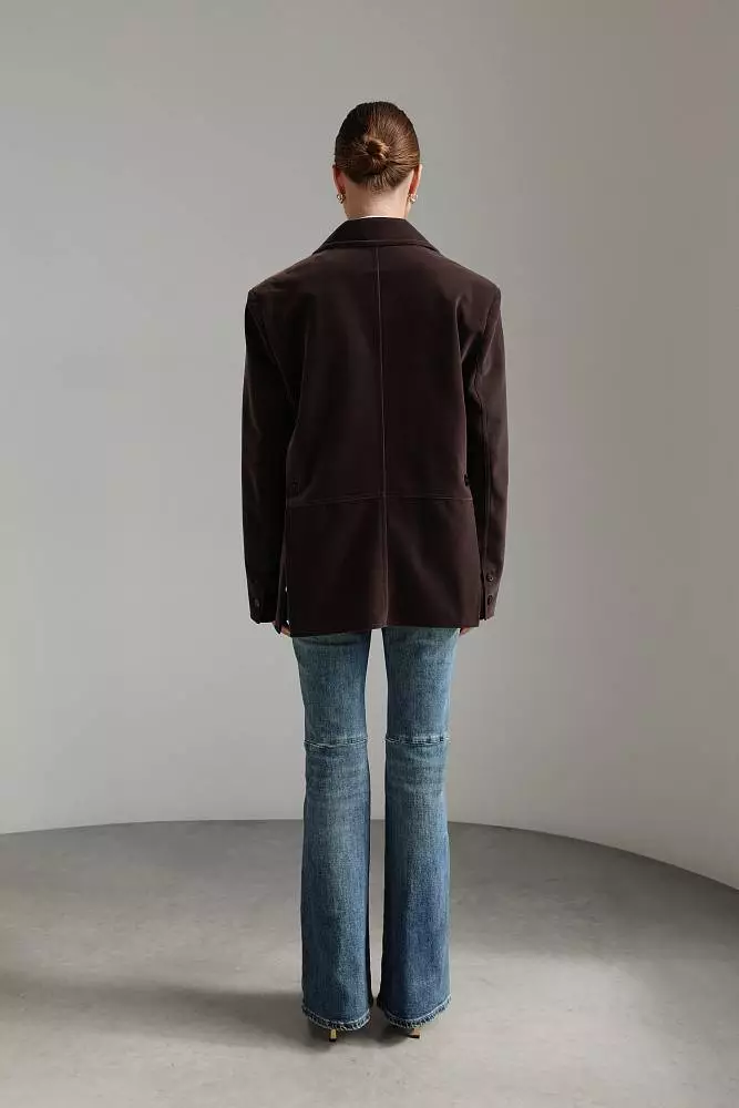 Пиджак (M (44RU), пепельно-сливовый). Изображение № 5