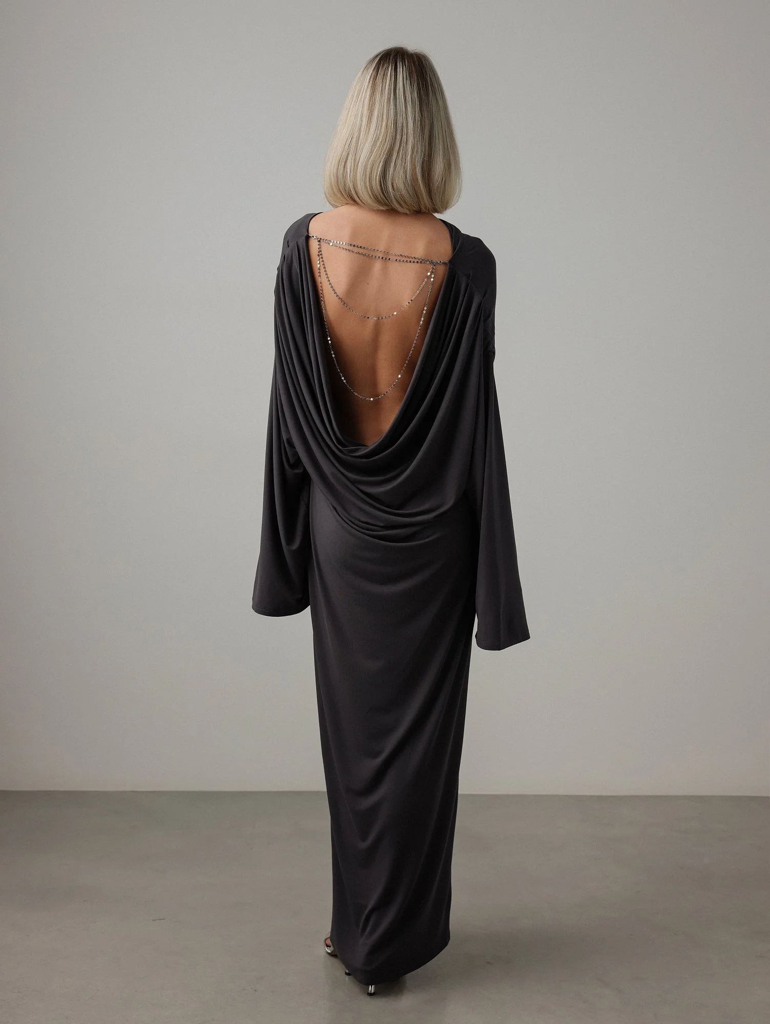 Платье (onesize (42-46RU), графитовый). Избражение № 4