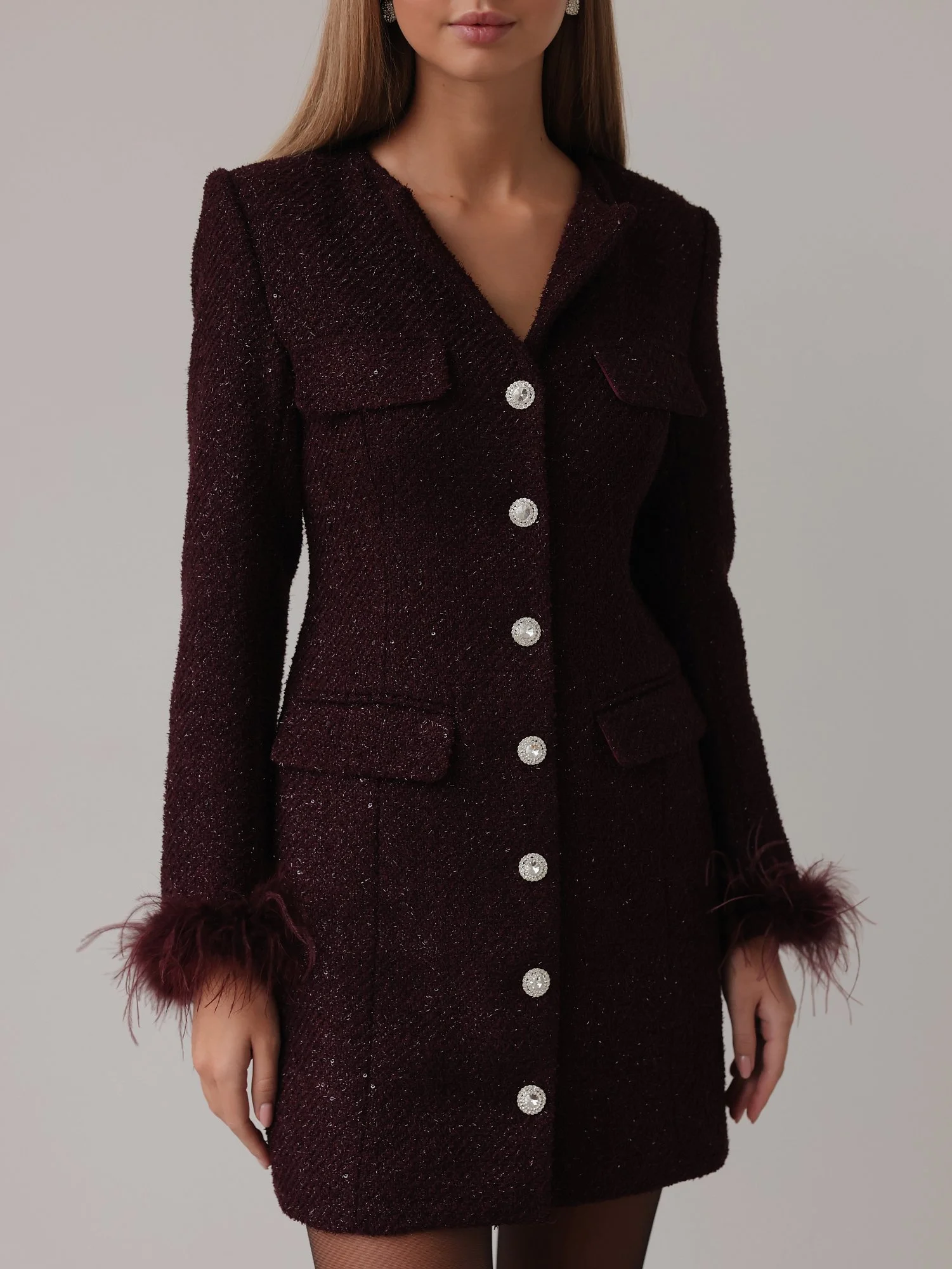 Платье (M (44), сливовый). Избражение № 2