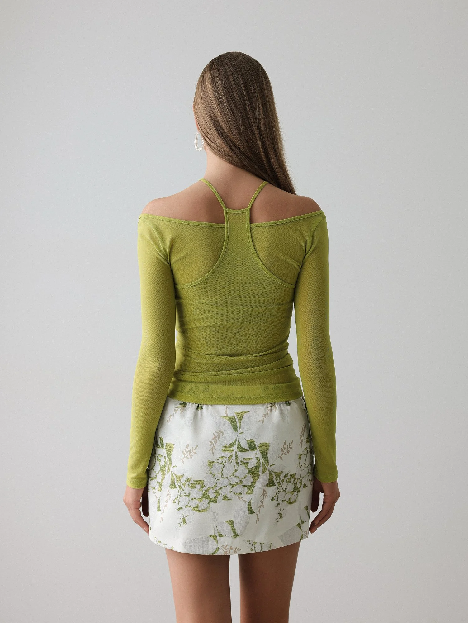 Лонгслив (M (44RU), лаймовый). Избражение № 5