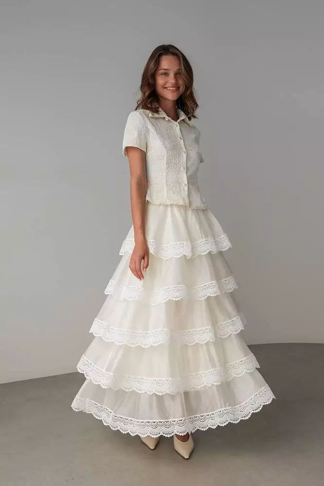 Топ (S (42RU), светло-бежевый). Изображение № 2