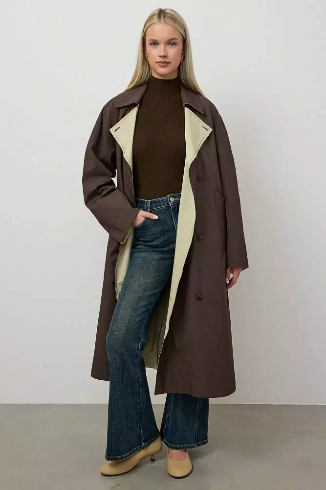 Тренч (S (42RU), коричневый). Изображение № 1