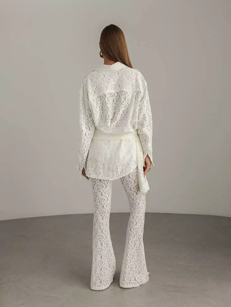 Рубашка (L (46RU), молочный). Изображение № 6