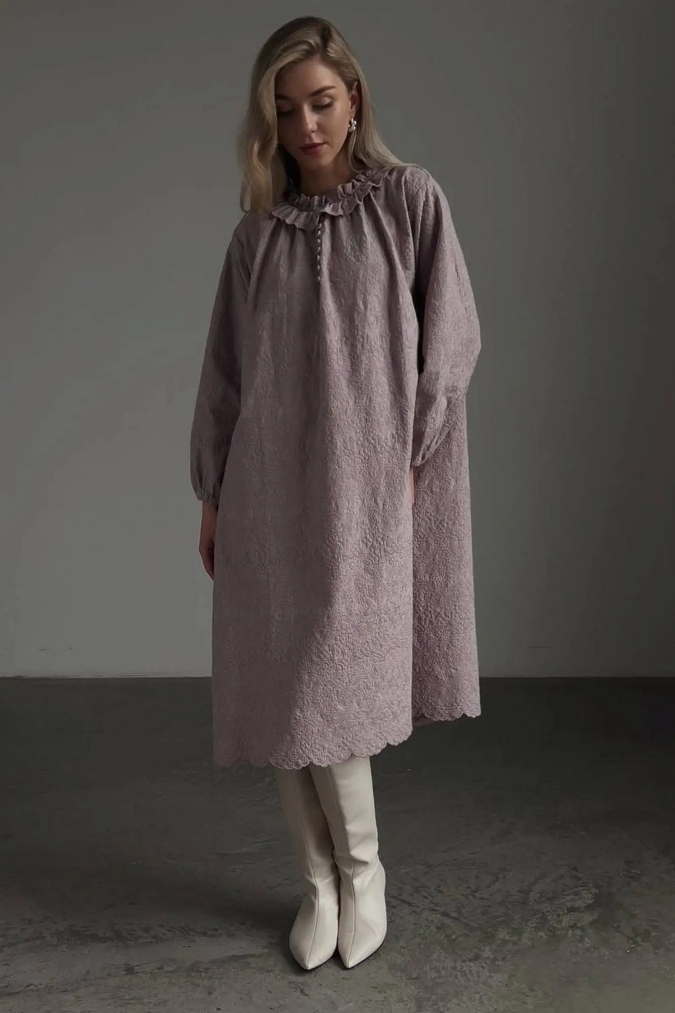 Платье (oversize, лавандовый). Избражение № 3