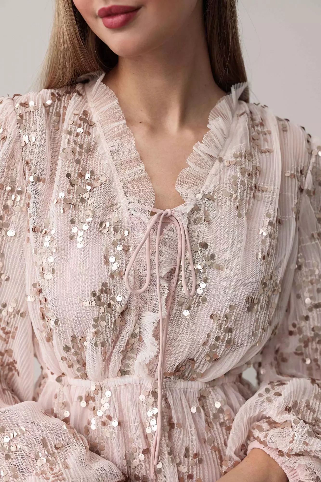 Платье (S (42RU), нежно-розовый). Избражение № 3