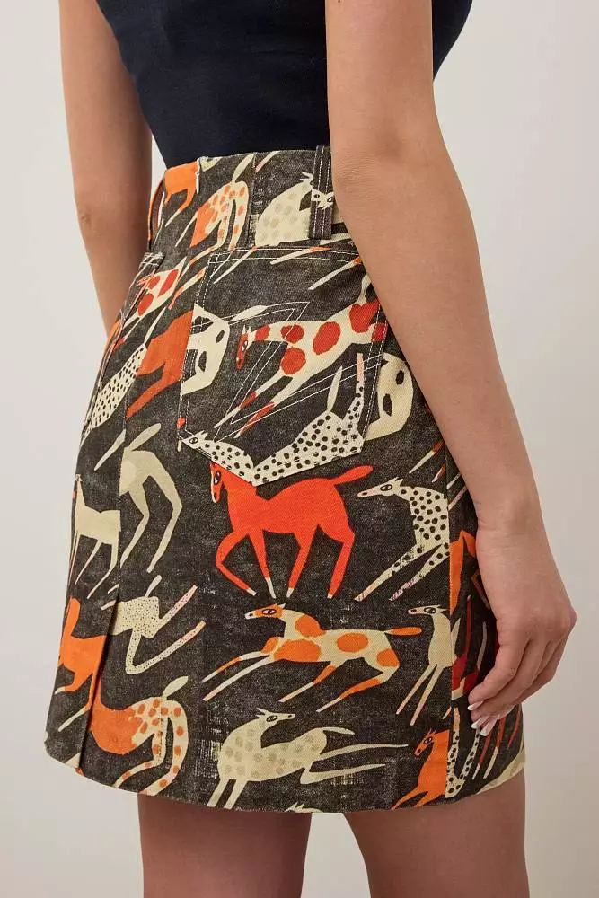 Юбка (S (42RU), серо-коричневый). Изображение № 2